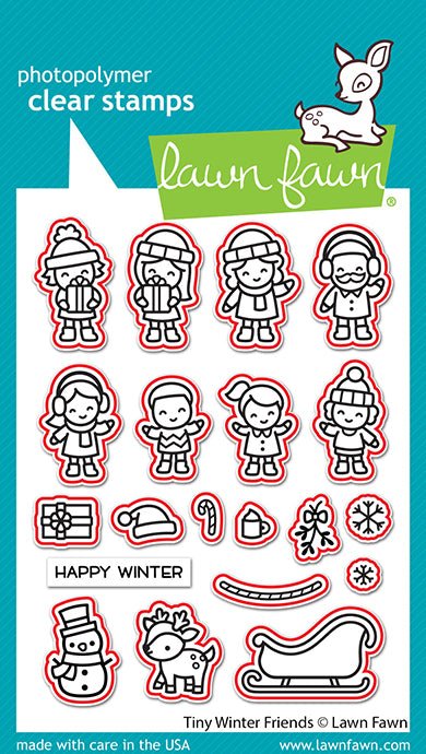 Lawn Fawn - Tiny Winter Friends - Stanzen