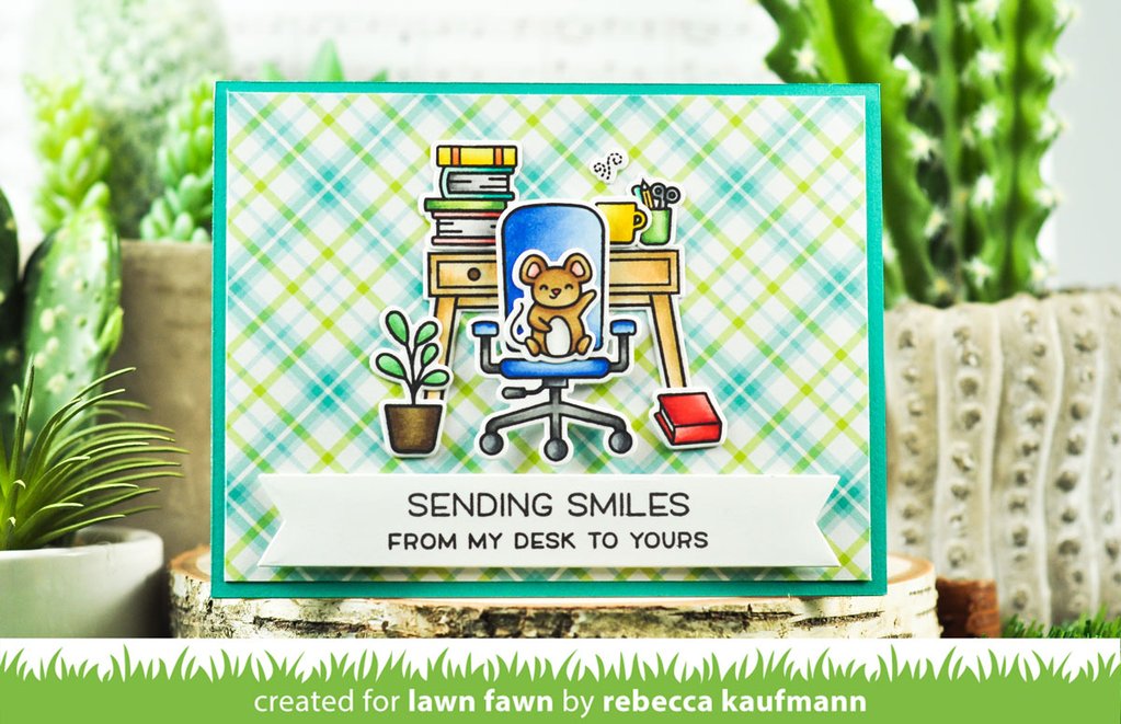Lawn Fawn - Virtual Friends Add-On - Stempel Set 3x4