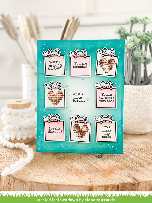 Lawn Fawn you're just my type Clear Stamp 4x6