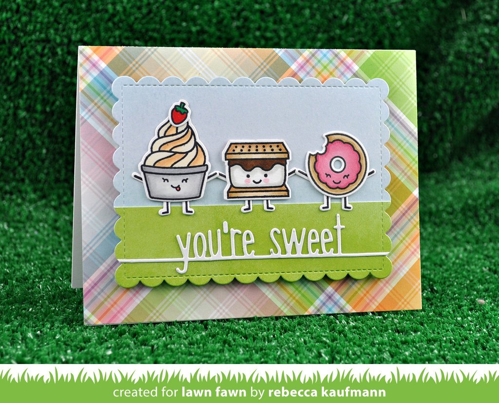 Lawn Fawn - You're Sweet Line Border- Stanze