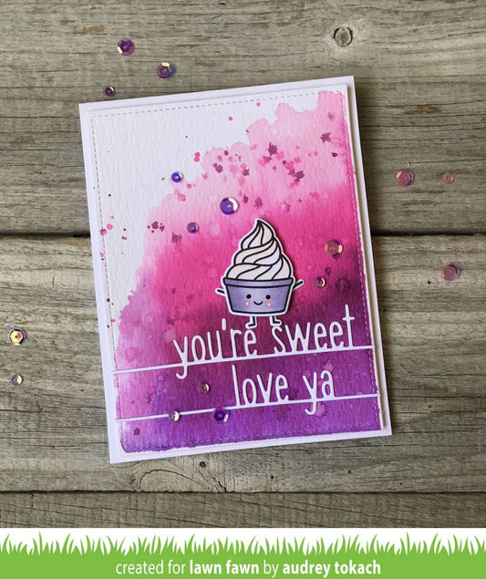 Lawn Fawn - You're Sweet Line Border- Stanze