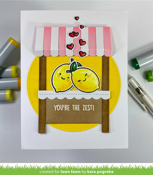 Lawn Fawn - You're the zest - Clear Stamps 2x3