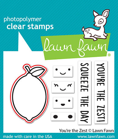 Lawn Fawn - You're the zest - Stanzen