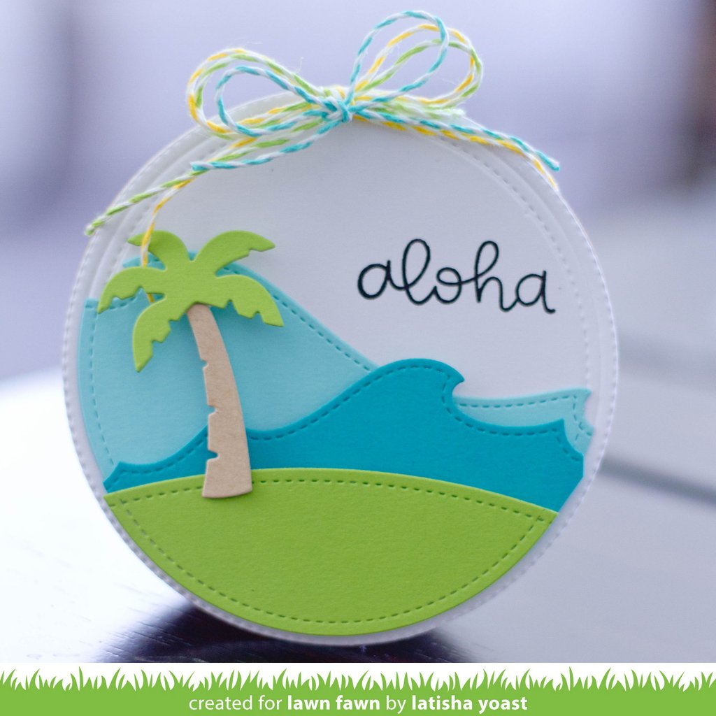 Lawn Fawn - Outside In Stitched Circle Stackables - Stanze