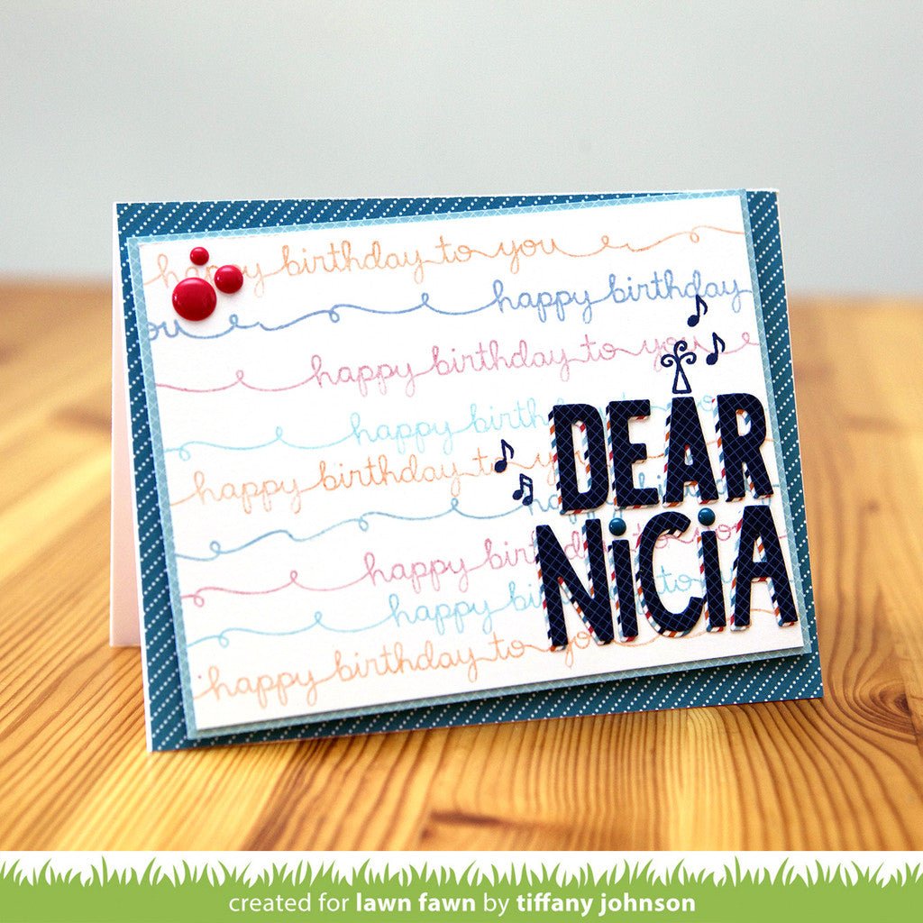 Lawn Fawn - Stempelset 4x6" - Scripty Sayings
