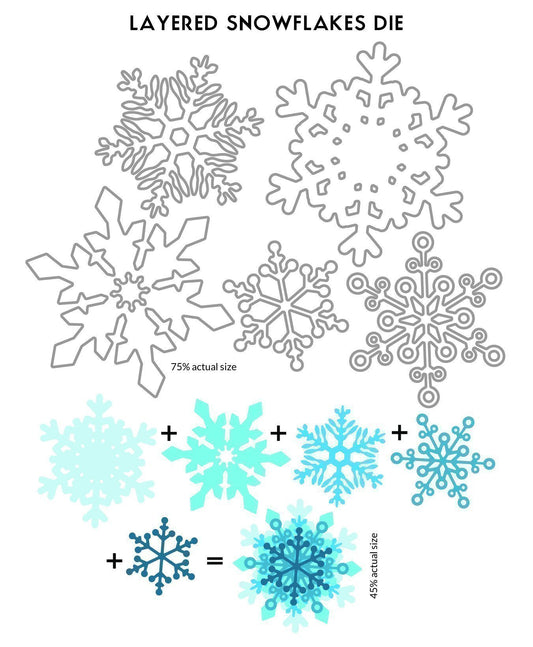 Altenew - Layered Snowflakes - Stanze