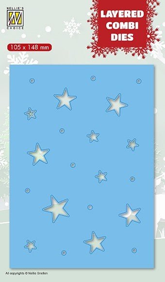 Nellies Choice - Christmas Stars Layer C - Stand alone Stanze