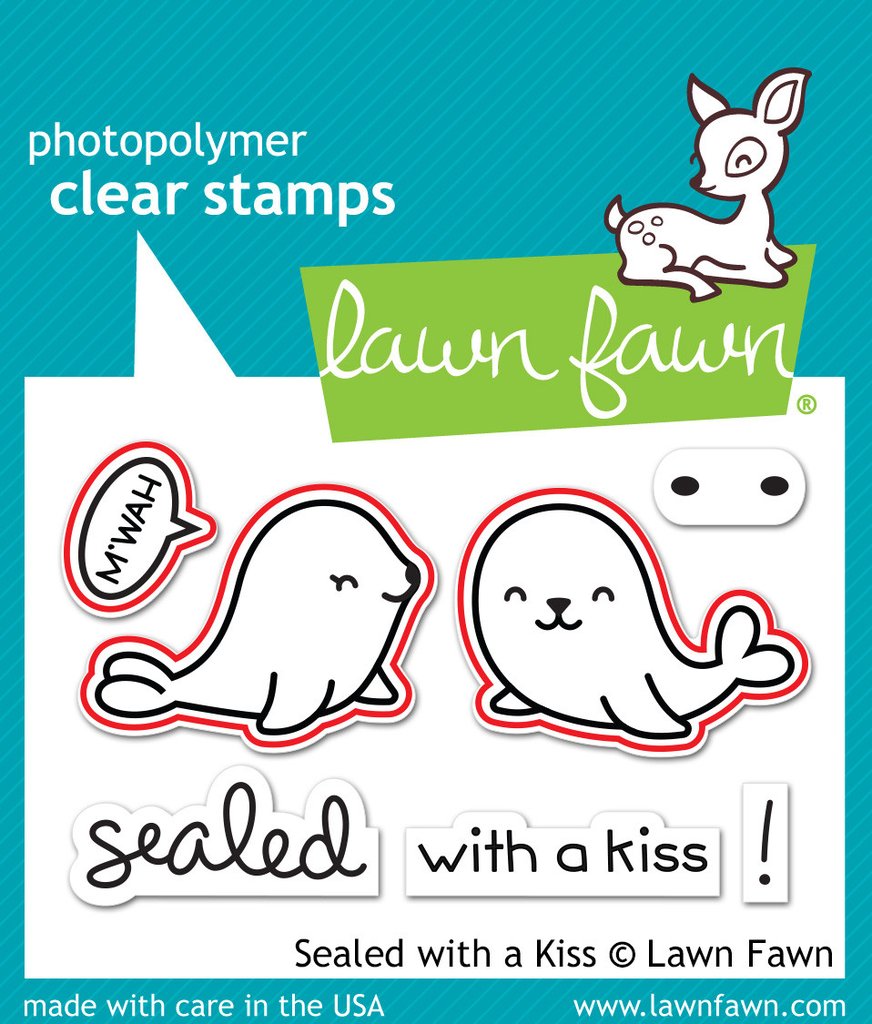 Lawn Fawn - Sealed With A Kiss - Stanze