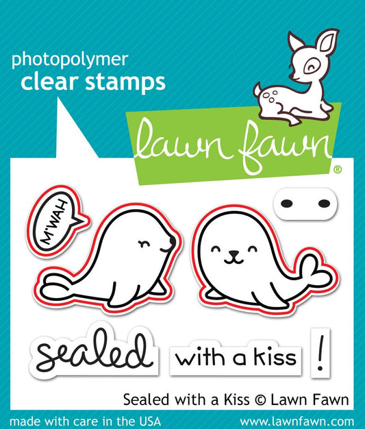 Lawn Fawn - Sealed With A Kiss - Stanze