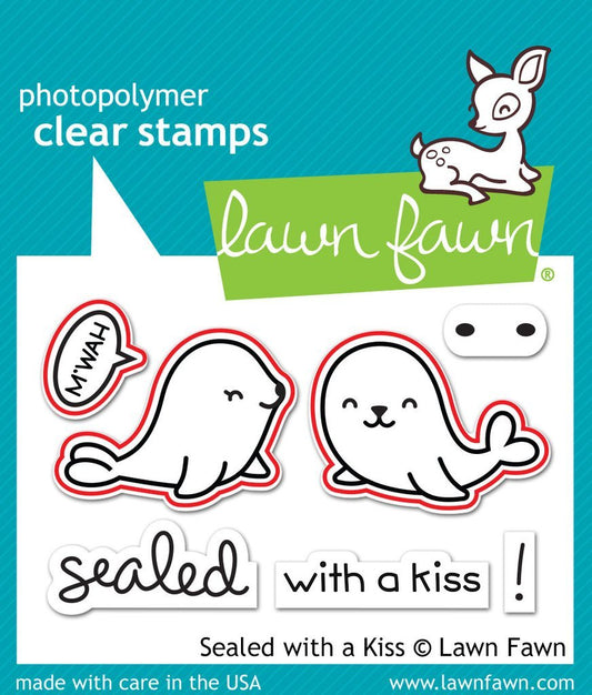 Lawn Fawn - Sealed With A Kiss - Stanze