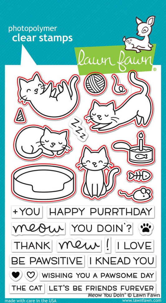 Lawn Fawn - Meow you doin - Stanzen