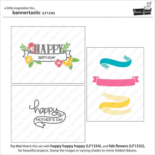 Lawn Fawn - Bannertastic - Clear Stamp 4x6