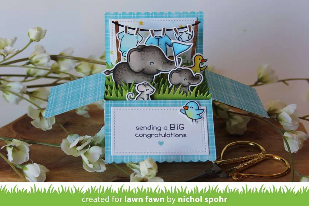 Lawn Fawn - Simple Grassy Hillsides - Stanze