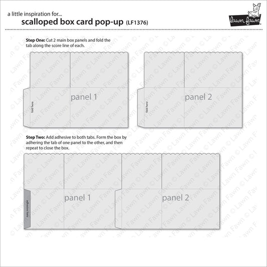 Lawn Fawn - Scalloped Box Card Pop-Up - Stanze