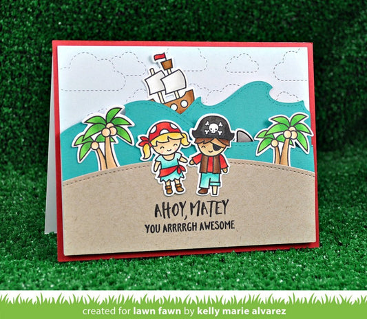 Lawn Fawn - Ocean Hillside Pop-up Add-on - Stanze
