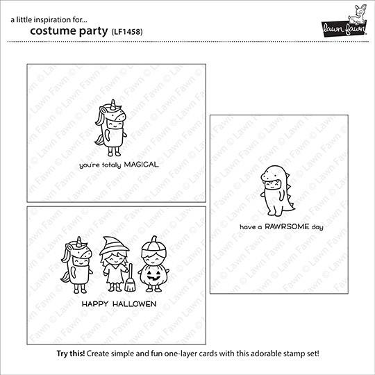 Lawn Fawn - Costume Party - Clear Stamps 4x6
