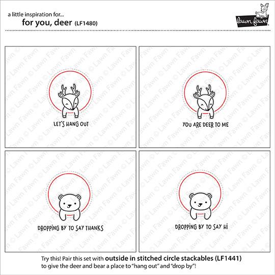 Deer - Clear Stamps 4x6