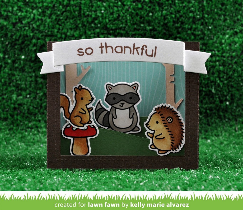 Lawn Fawn - Shadow Box Card - Stanze