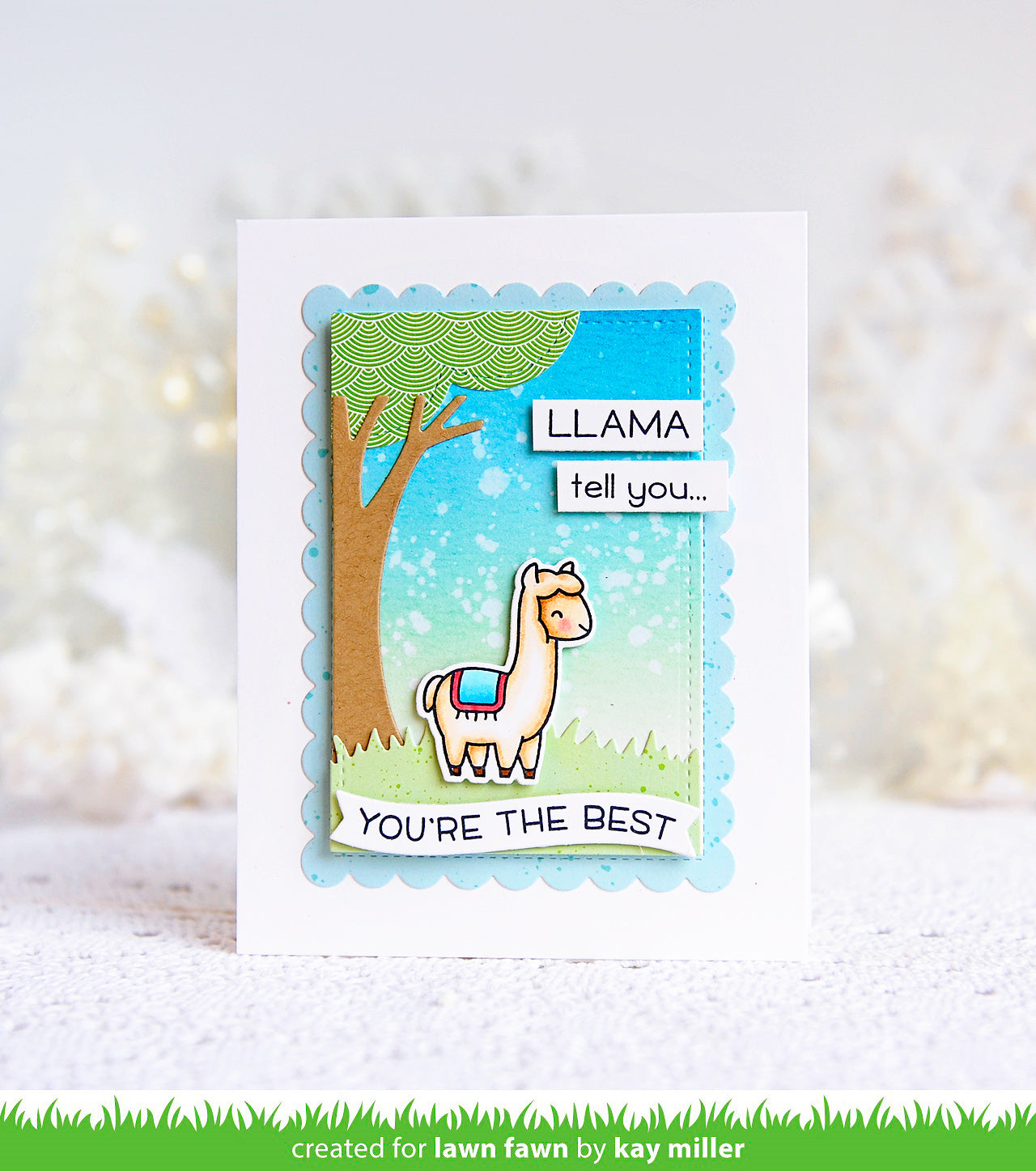 Lawn Fawn - Llama Tell You - Clear Stamp 2x3
