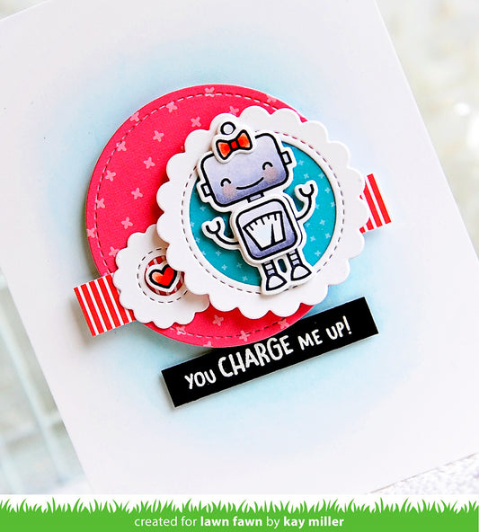 Lawn Fawn - charge me up - Clear Stamp 2x3