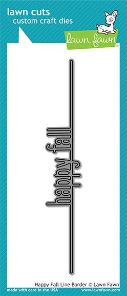 Lawn Fawn - Happy Fall Line Border - Stanze