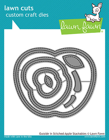 Lawn Fawn - Outside In Stitched Apple Stackable - Stanzen