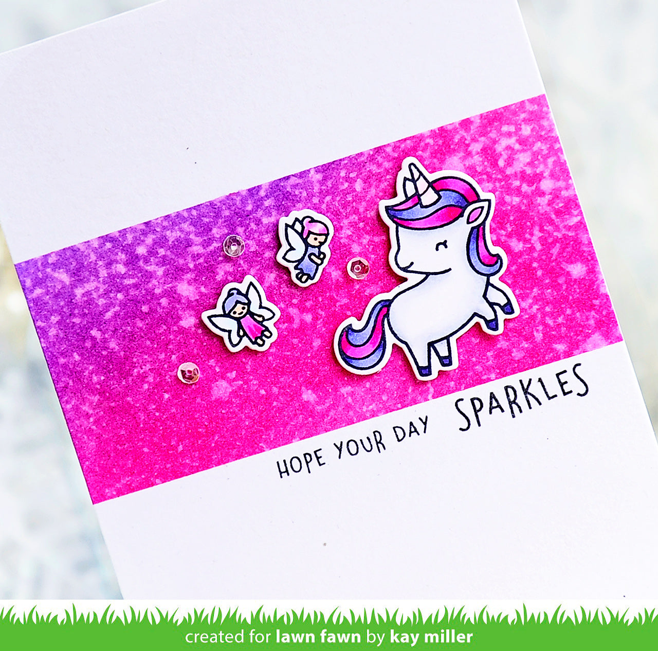 Lawn Fawn - A Little Sparkle - Clear Stamp 2x3