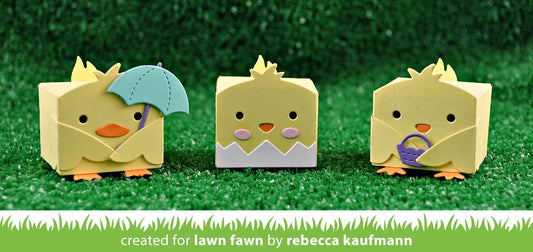 Lawn Fawn - Tiny Gift Box Chick And Duck Add-On - Stanze