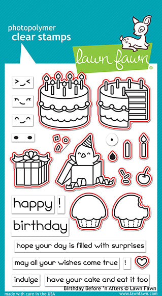 Lawn Fawn - Birthday Before 'n Afters - Stanze