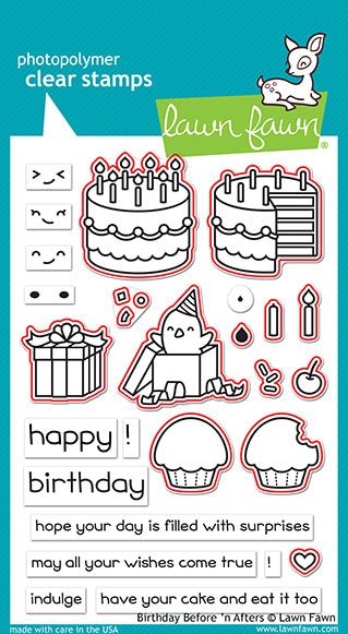 Lawn Fawn - Birthday Before 'n Afters - Stanze
