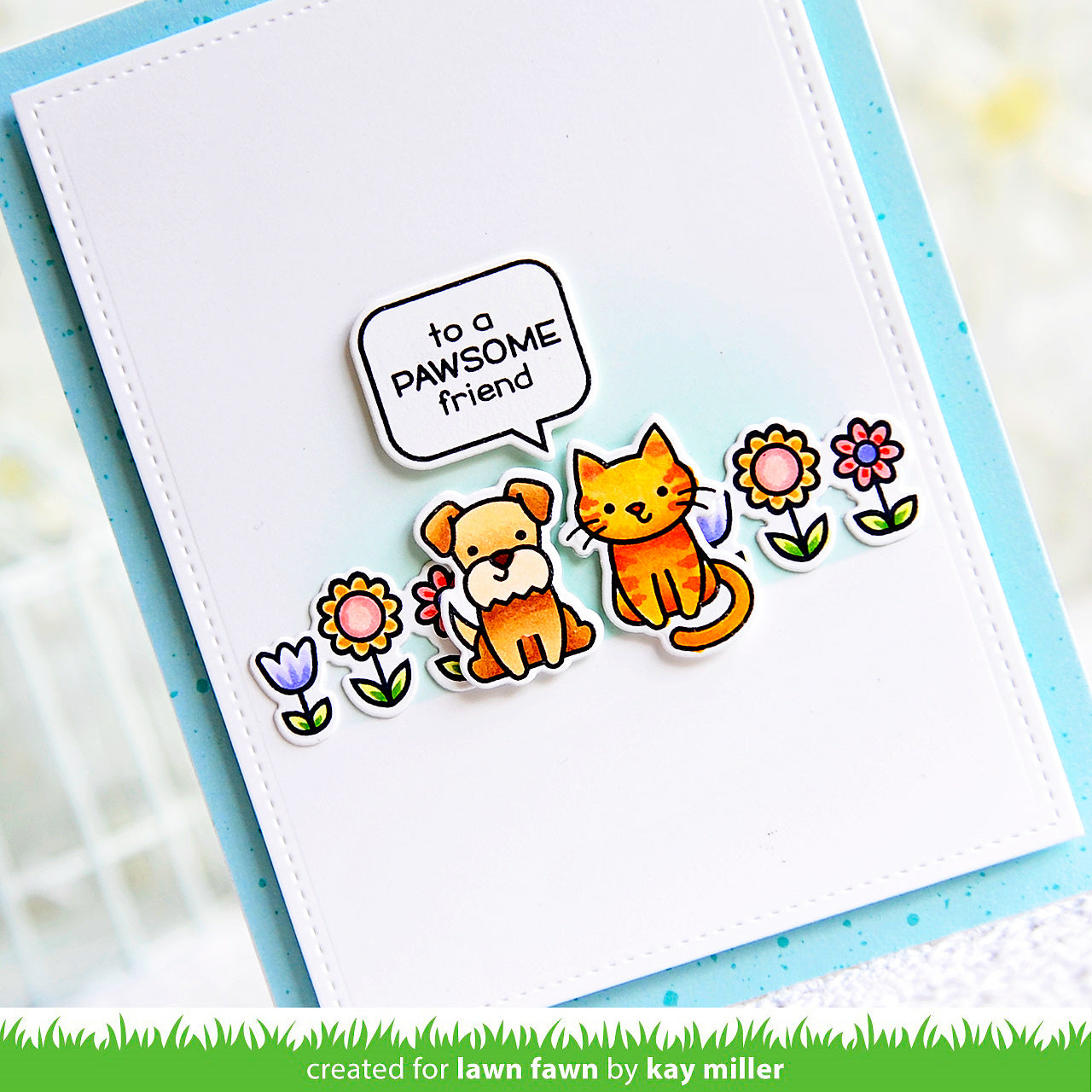 Lawn Fawn - Say What? Pets - Clear Stamp 3x4