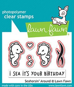 Lawn Fawn - Seahorsin' Around - Stanzen