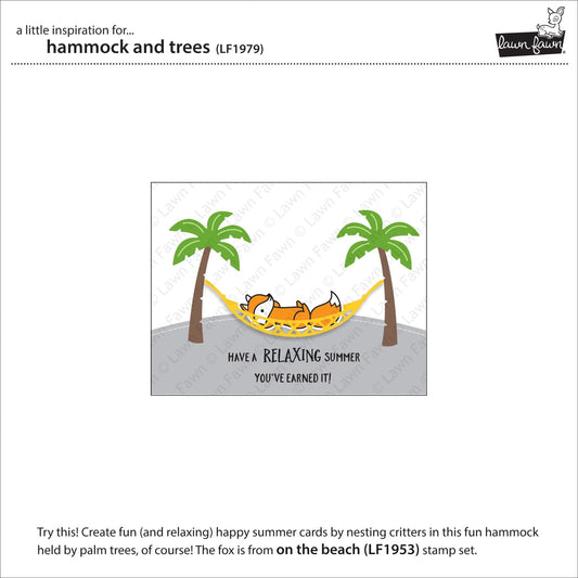 Lawn Fawn - Hammock and Trees - Stanze