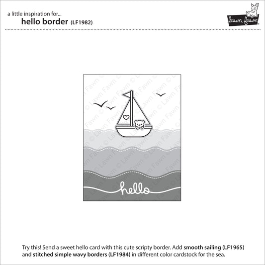 Lawn Fawn - Hello Border - Stanze