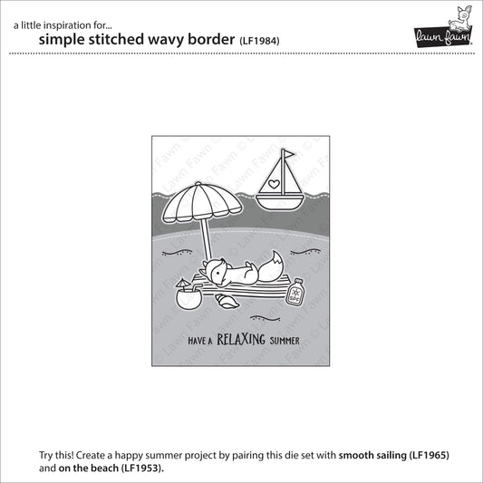 Lawn Fawn - Stitched Simple Wavy Borders - Stanze