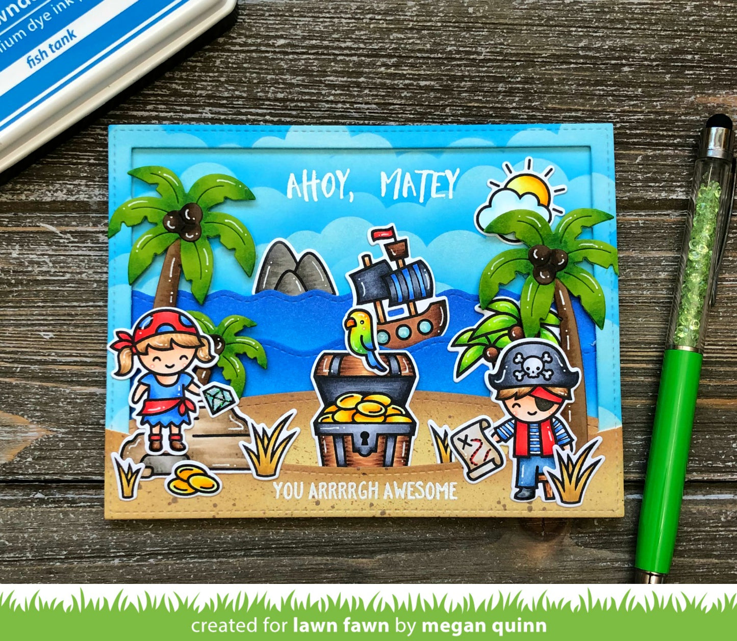 Lawn Fawn - Tropical Backdrop - Stanze