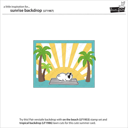 Lawn Fawn - Sunrise Backdrop - Stanze