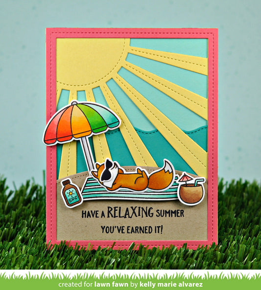 Lawn Fawn - Sunray Backdrop - Stanze