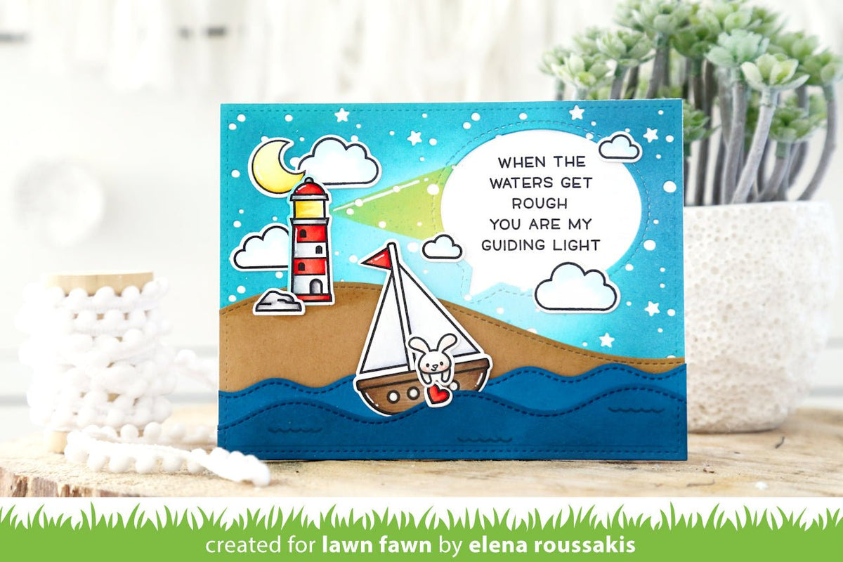 Lawn Fawn - Outside In Stitched Speech Bubble - Stanze