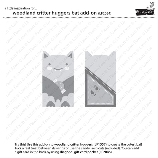 woodland critter huggers bat add-on