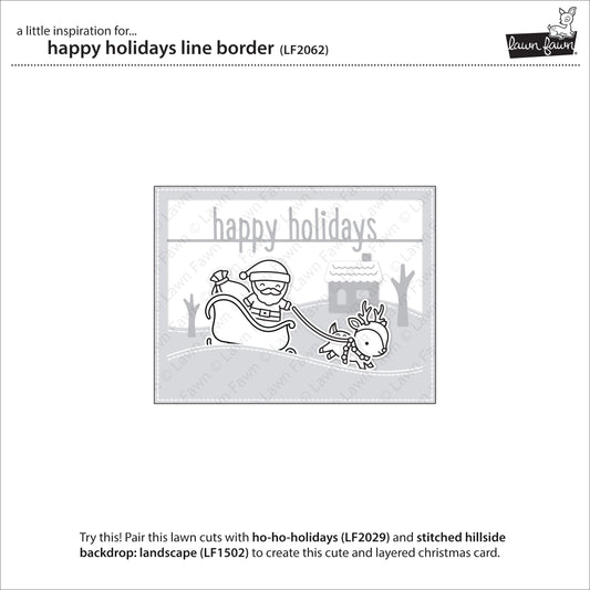 happy holidays line border