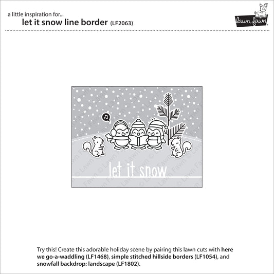 let it snow line border