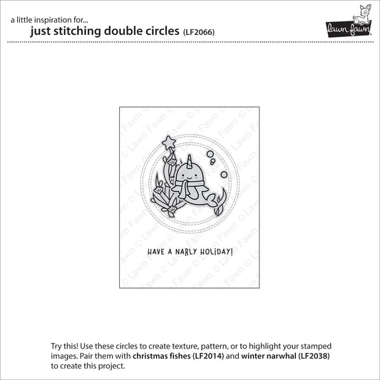 just stitching double circles