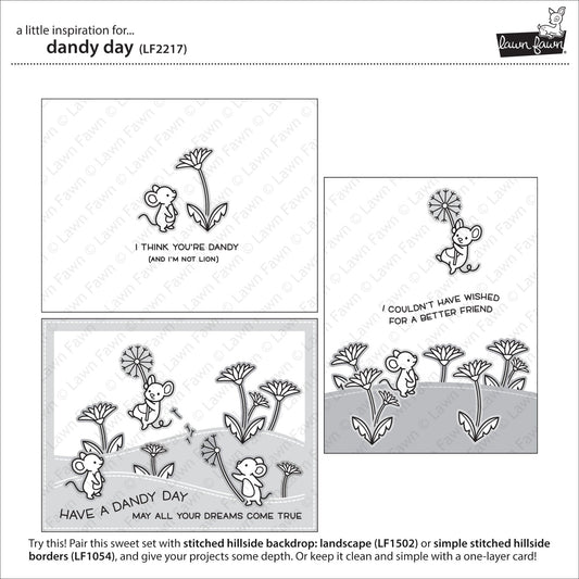 Lawn Fawn - dandy day - Clear Stamp 4x6