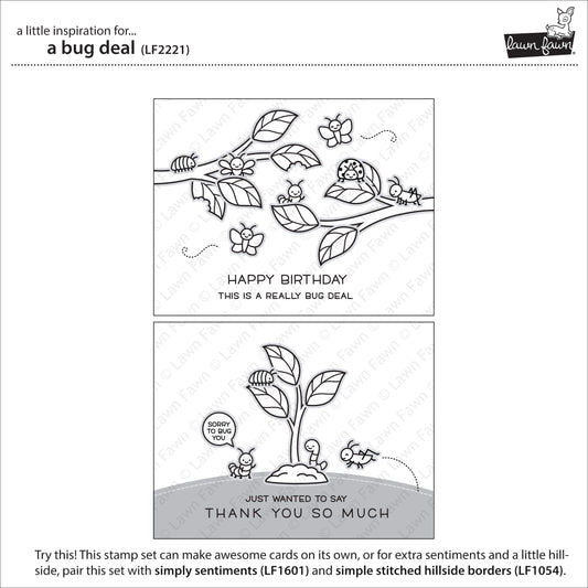 Lawn Fawn - a bug deal - Clear Stamp 4x6