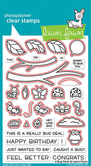 Lawn Fawn - a bug deal - Stanzen