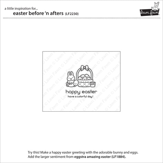Lawn Fawn - easter before 'n afters - Clear Stamp 3x4