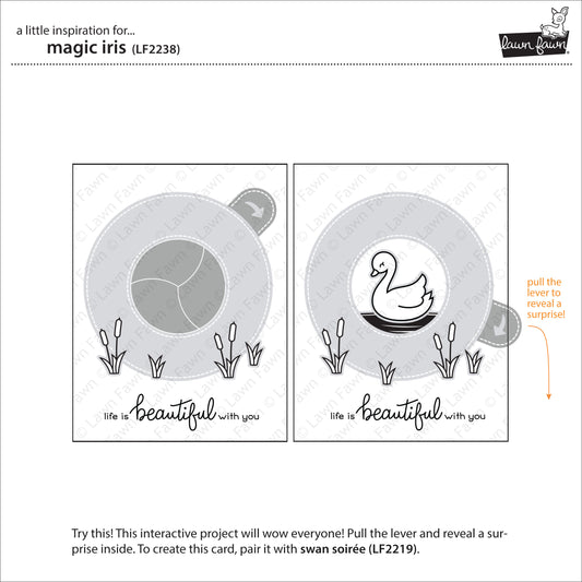 Lawn Fawn - magic iris - Stanzen