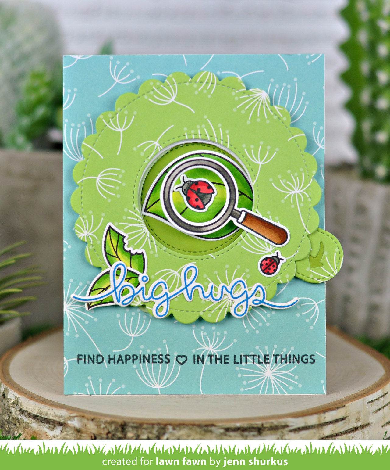 Lawn Fawn - magic iris scalloped add-on - Stanzen