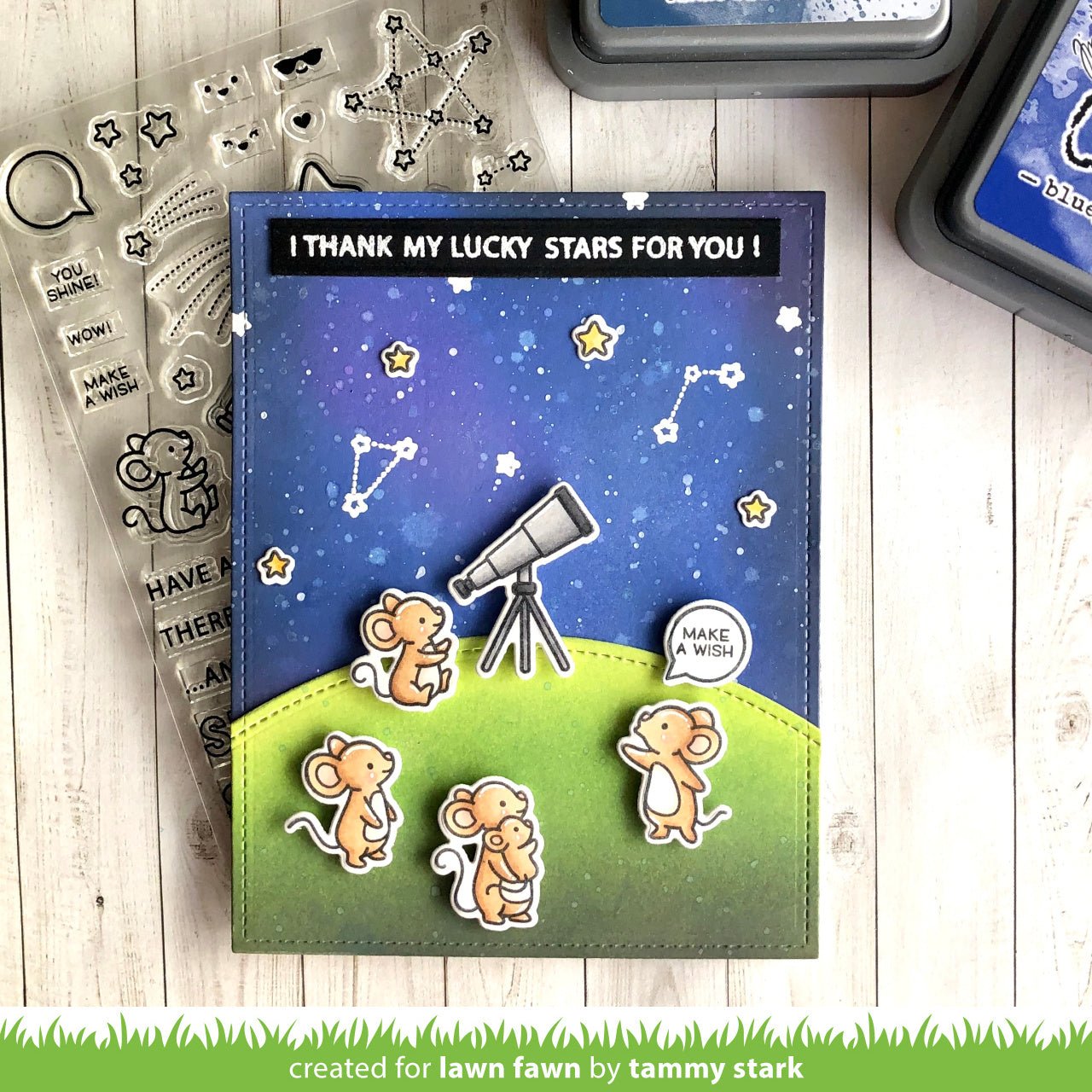 Lawn Fawn - super star - Clear Stamp 4x6